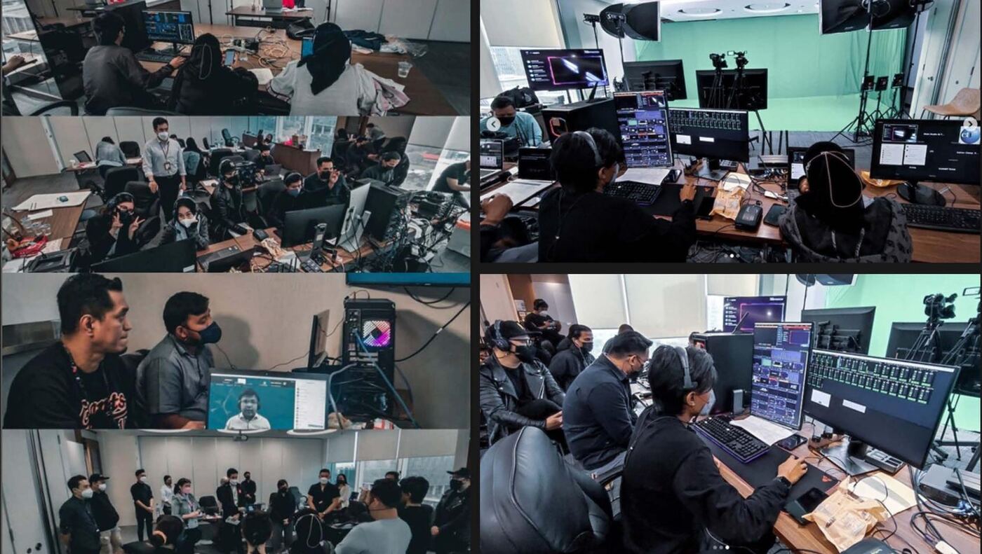TDM Events crew at work during an event production