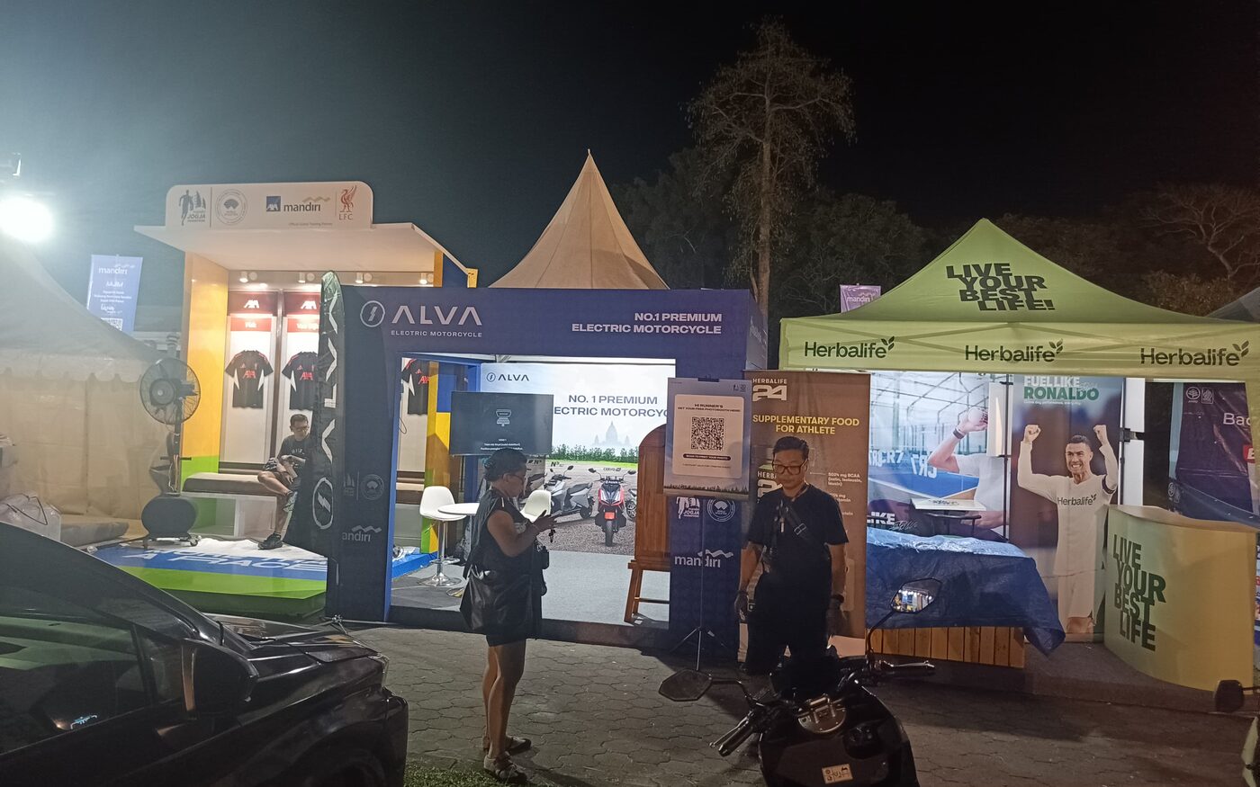 Alva Motor activation at Mandiri Jogja Marathon 2026